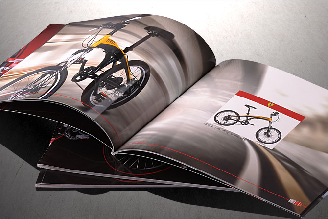 黑眼睛广告为法拉利自行车高端画册提供的印刷服务之三