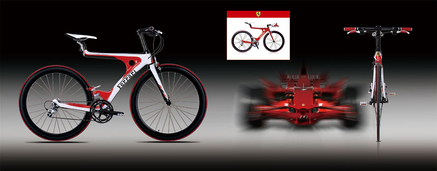 黑眼睛广告为法拉利自行车广告项目设计的产品画册目录之一