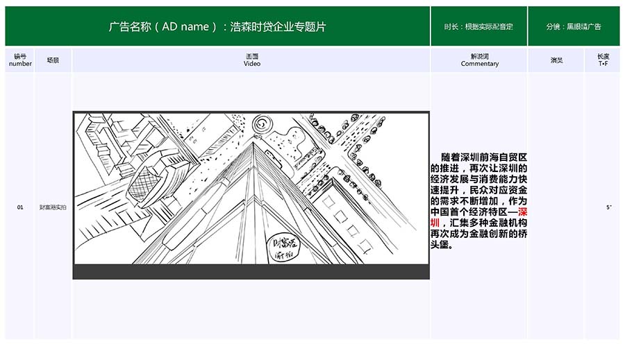 黑眼睛广告为浩森时贷手绘分镜头脚本_04